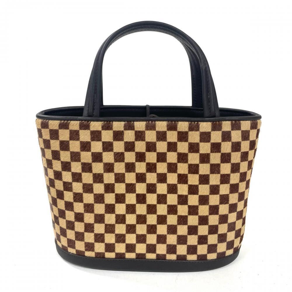 Louis Vuitton Impala Handbag, Damier Sauvage Calf Hair, M92133, Brown